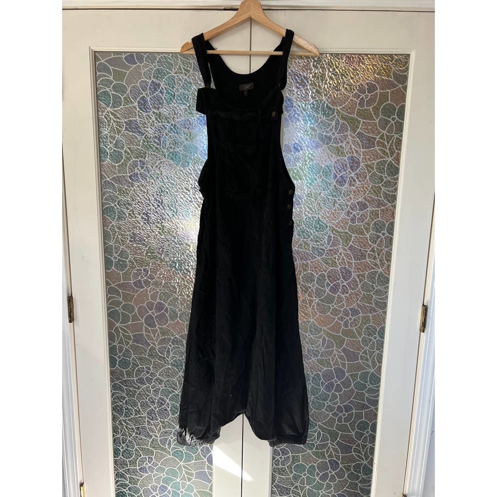 Black Linen Hippie Overalls Herem Jumpsuit